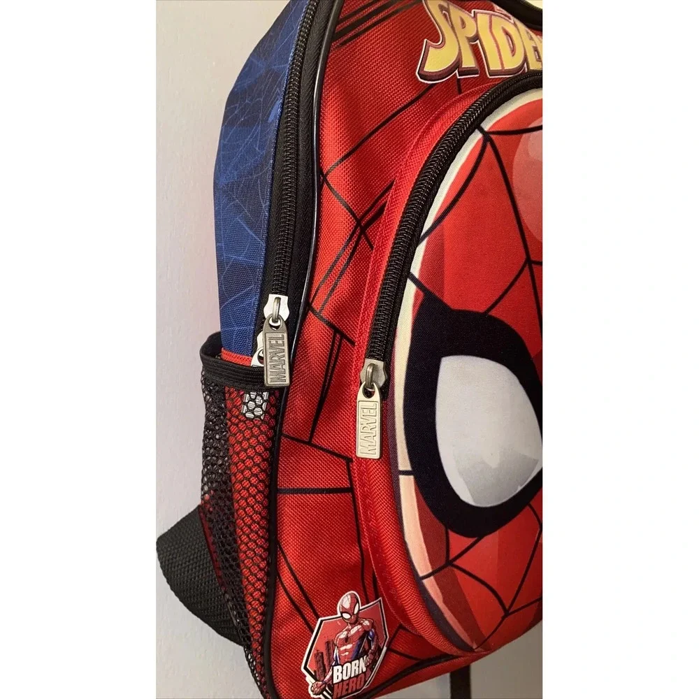 Marvel Spider-Man Backpack School Bag 3D Front Pocket Born Hero Unisex Movie